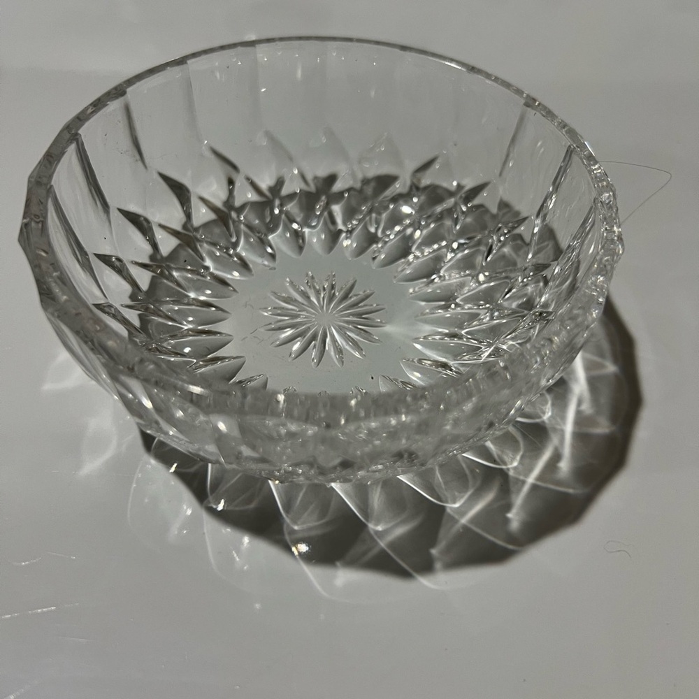 Signed Val St. Lambert Crystal Bowl